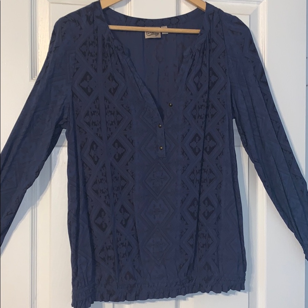 Dark Blue Como Vintage Blouse
